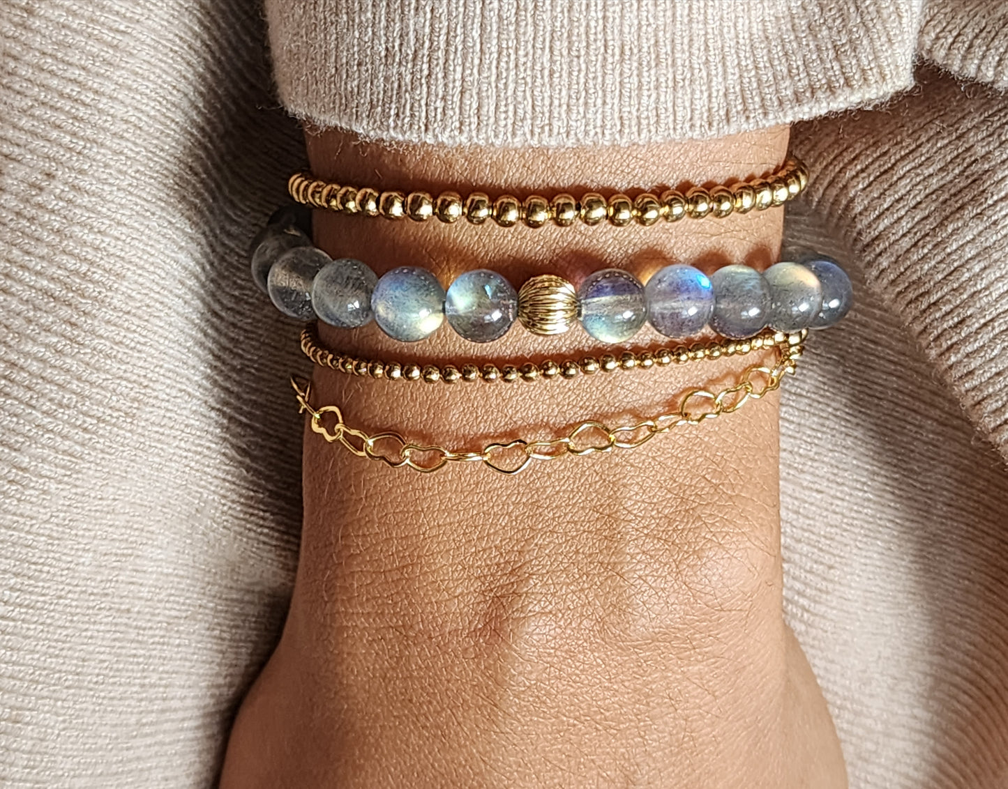 Labradorite Stretchy Bracelet 8MM