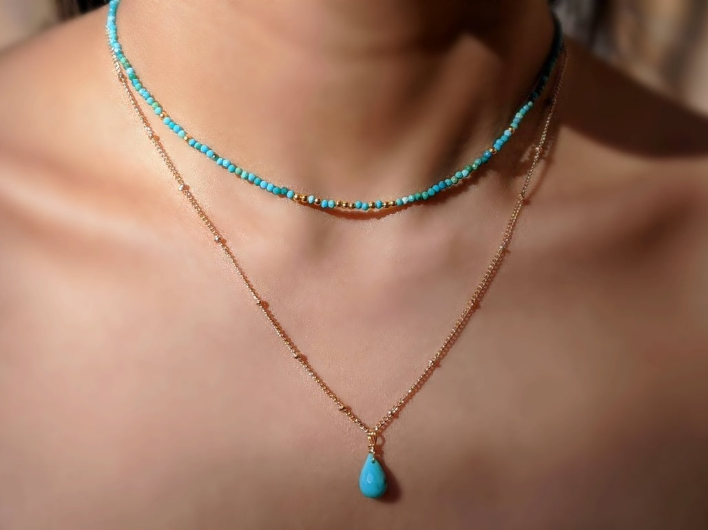 Turquoise Stacking Necklace