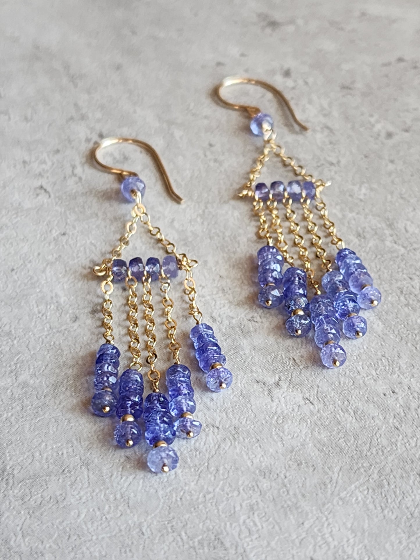 Tanzanite Chandelier Earrings