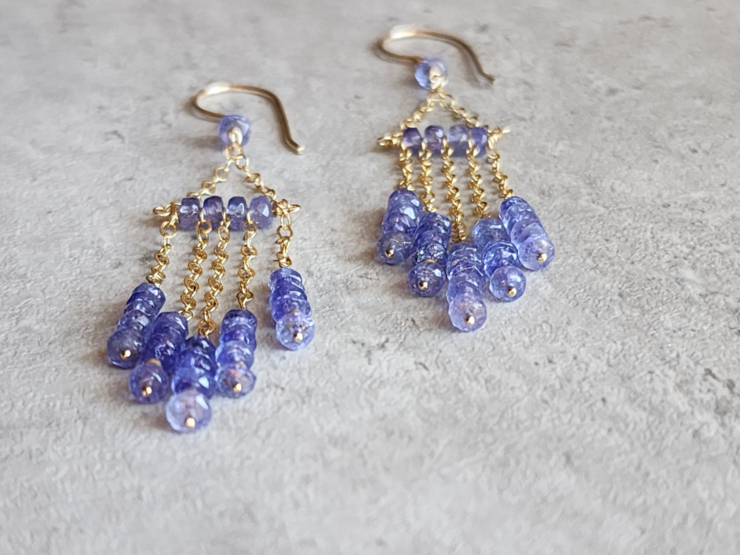 Tanzanite Chandelier Earrings