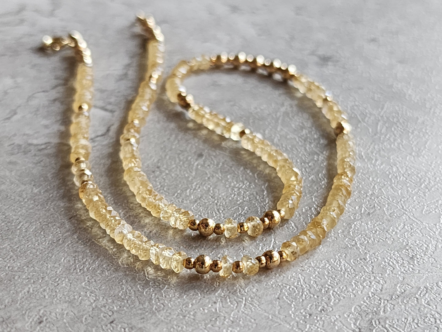 Citrine Stacking Necklace