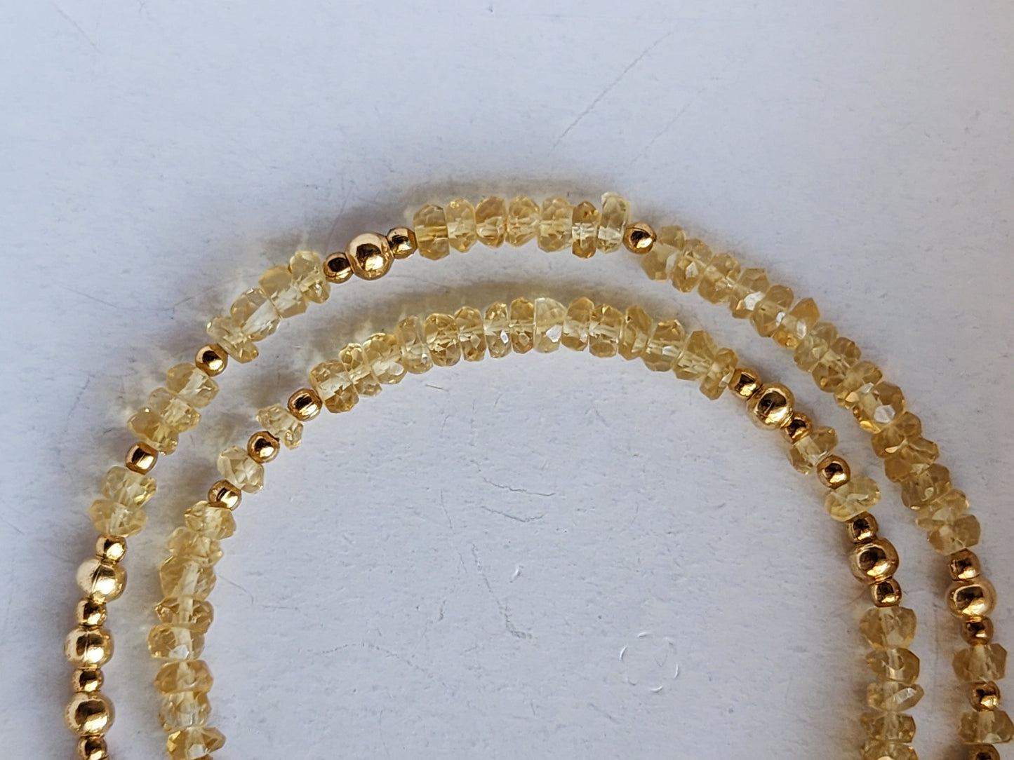 Citrine Stacking Necklace