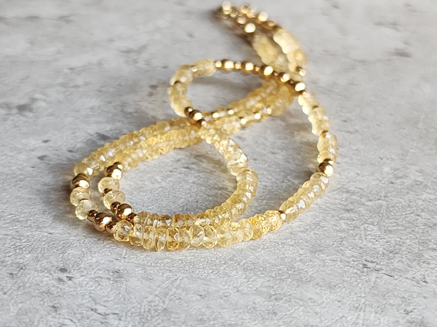 Citrine Stacking Necklace