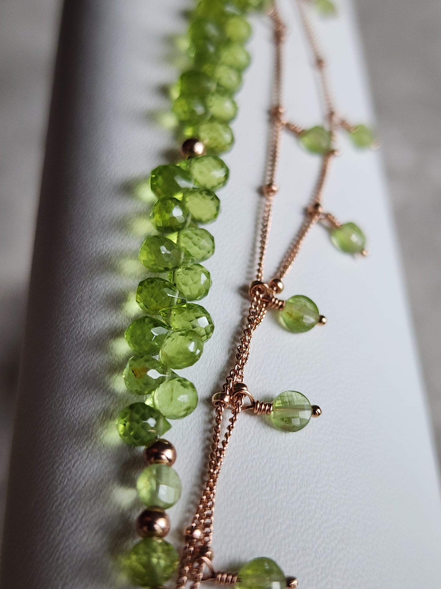 Peridot Briolette Bracelet