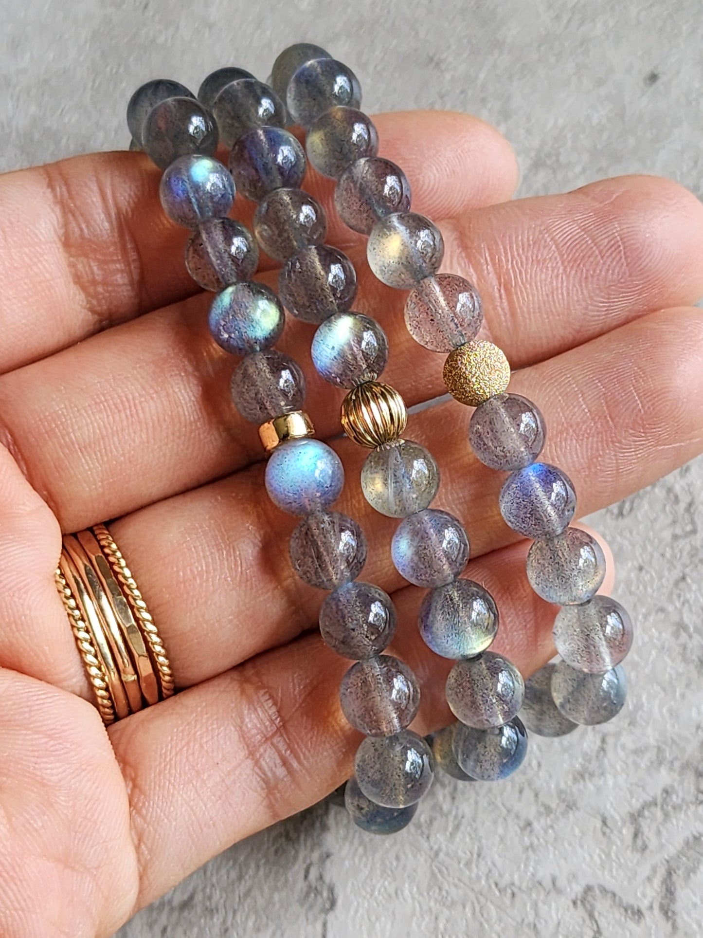 Labradorite Stretchy Bracelet 8MM