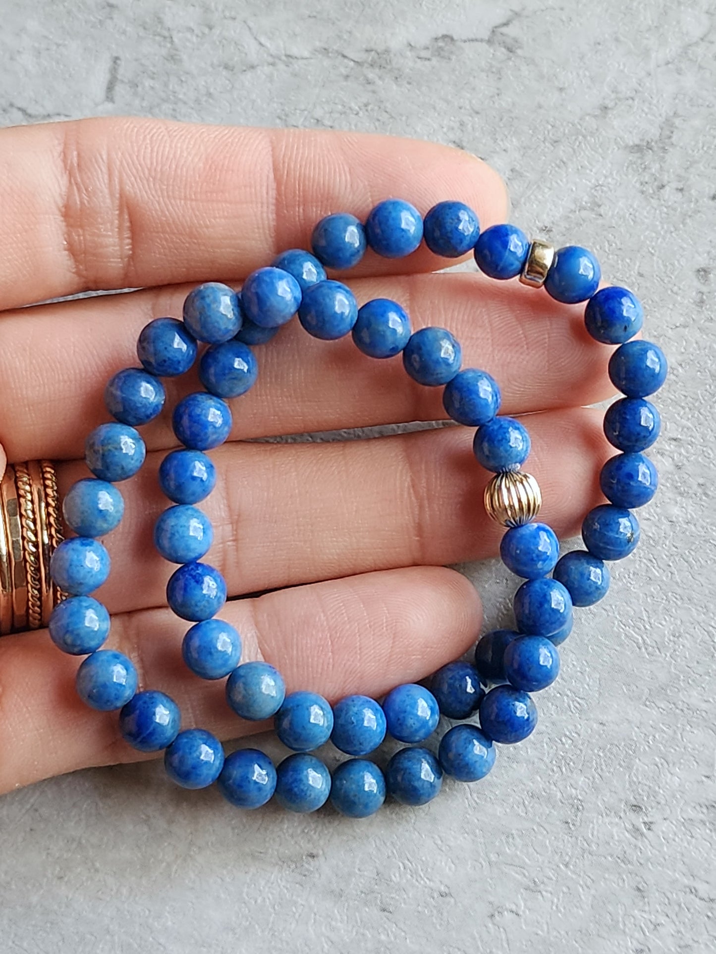 Lapis Lazuli Stretchy Bracelet 5MM