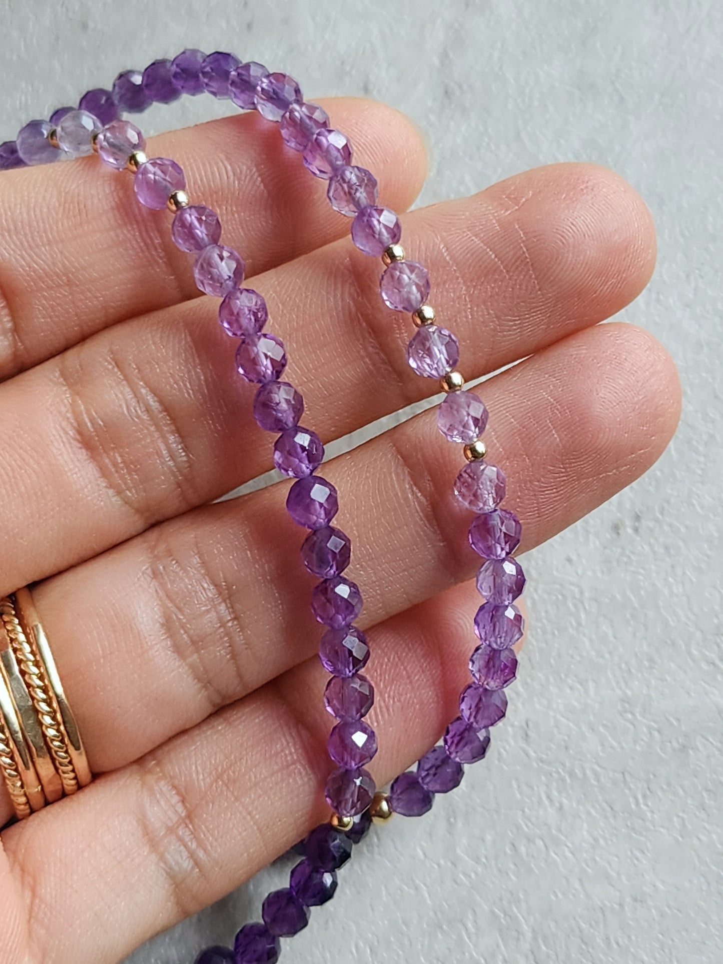 Amethyst Ombre Necklace