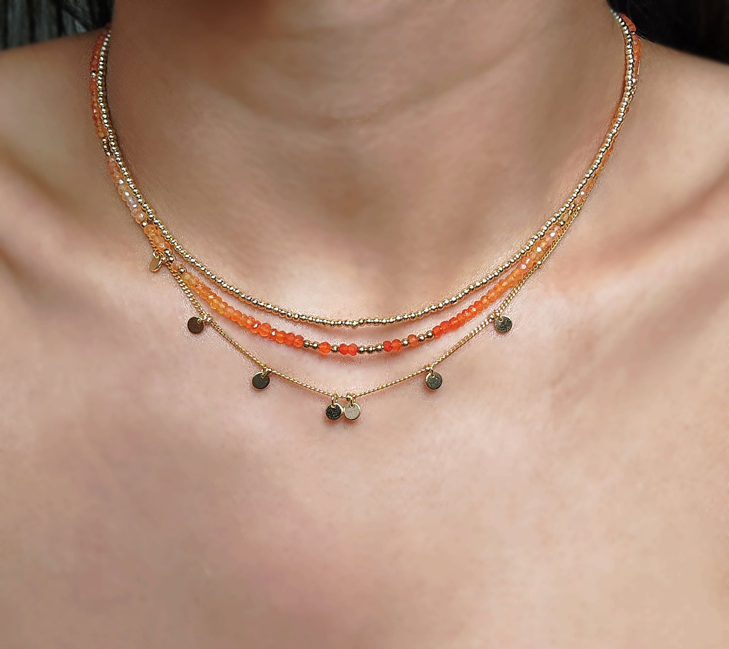 Carnelian Stacking Necklace