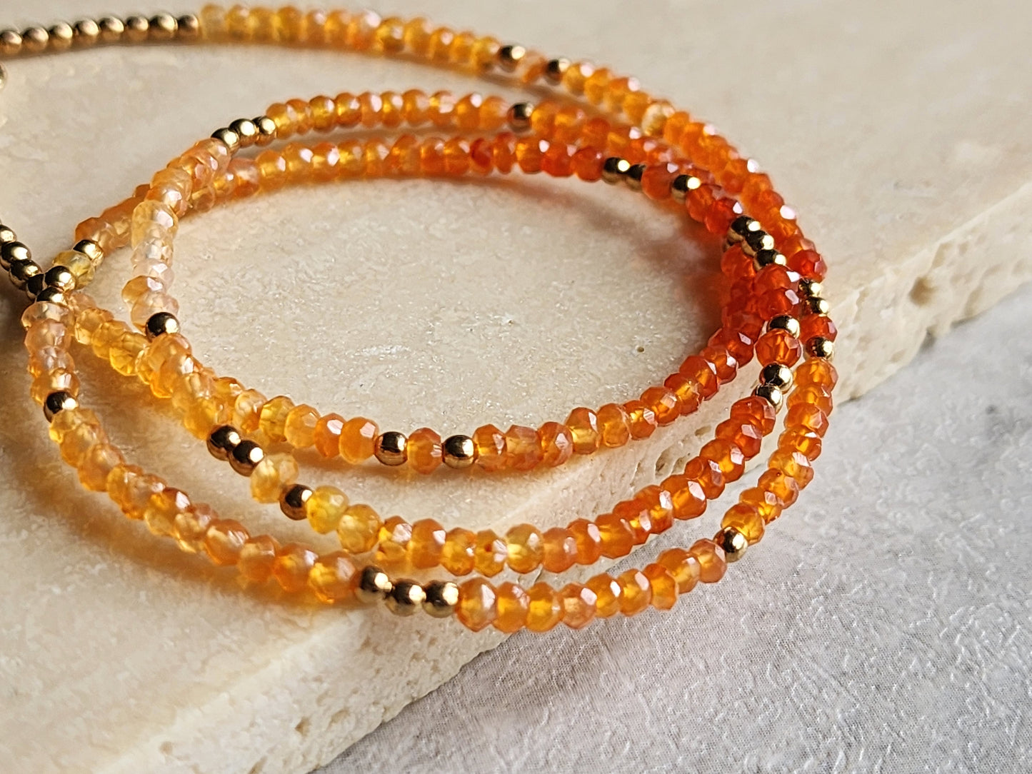 Carnelian Stacking Necklace