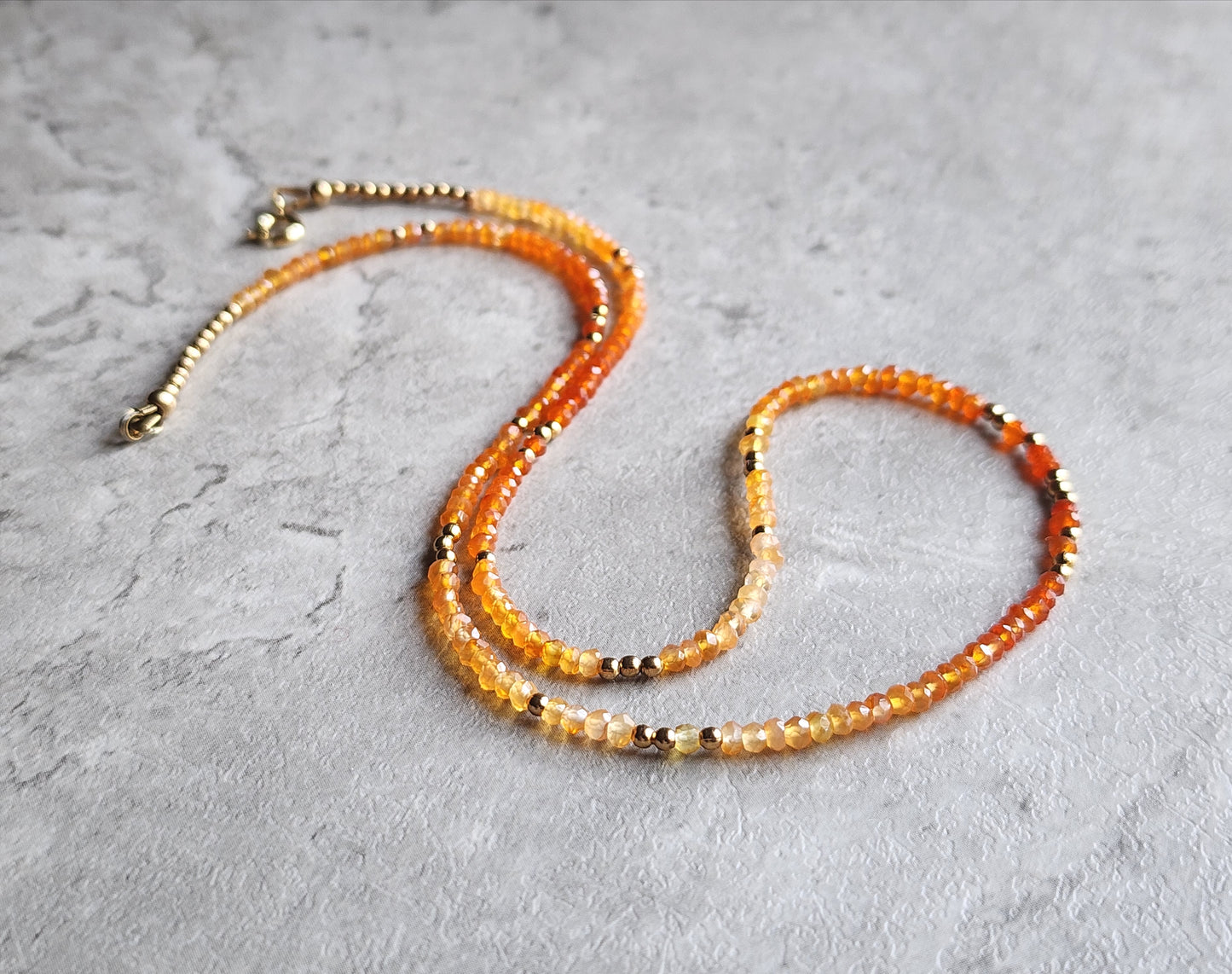 Carnelian Stacking Necklace