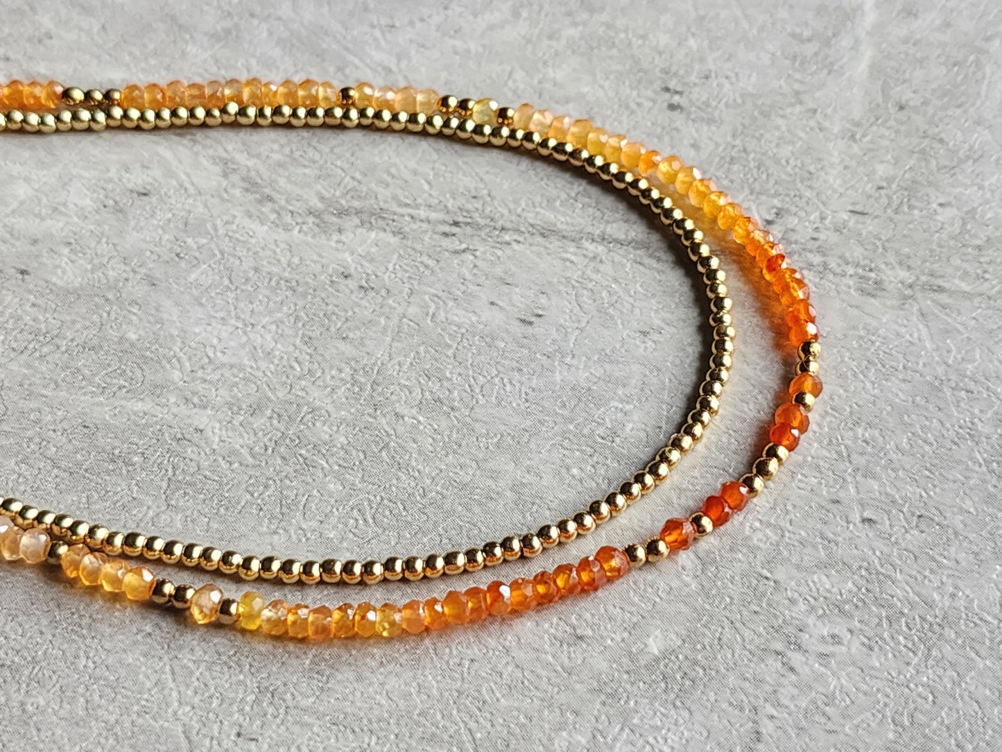 Carnelian Stacking Necklace