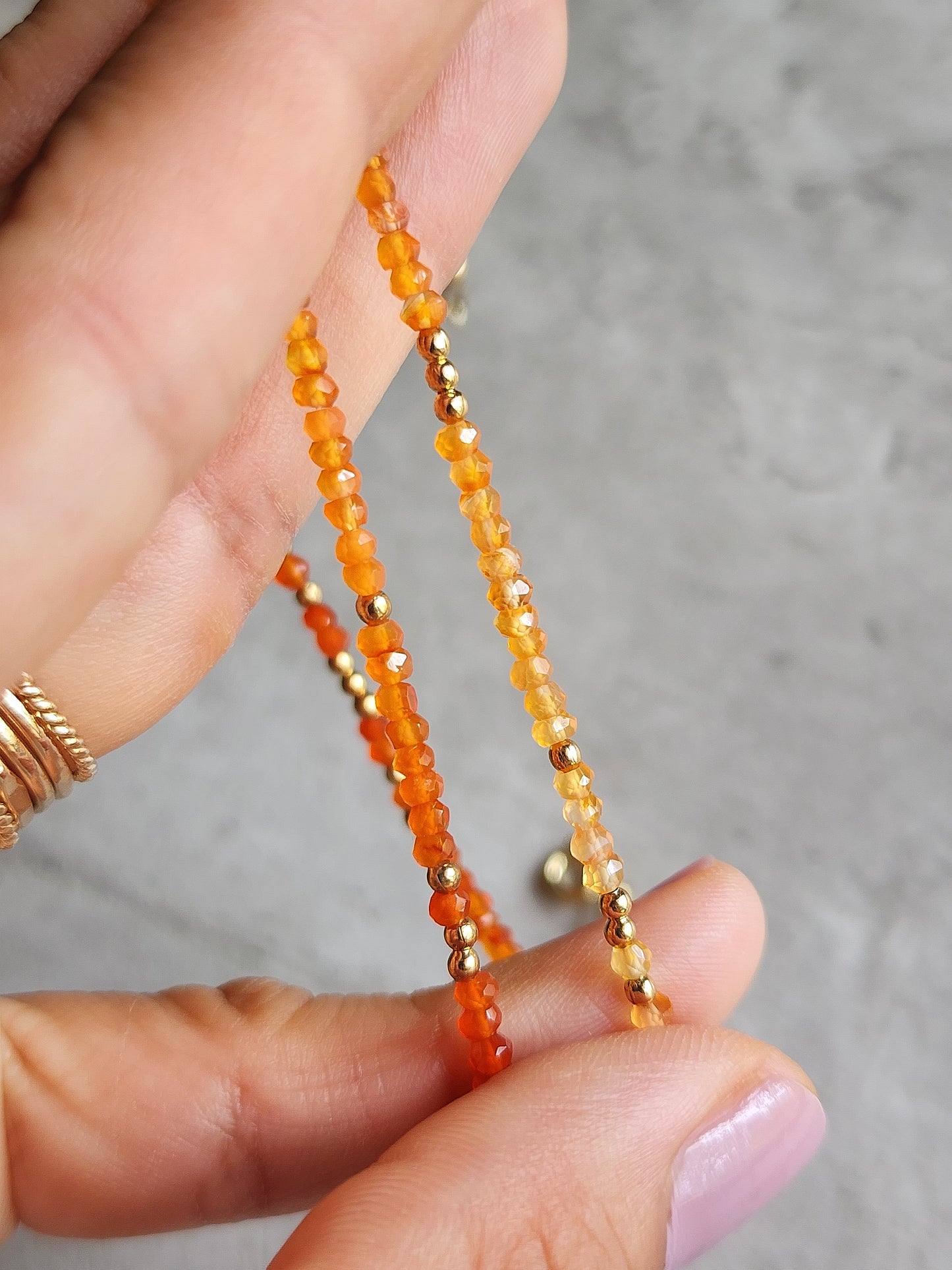 Carnelian Stacking Necklace