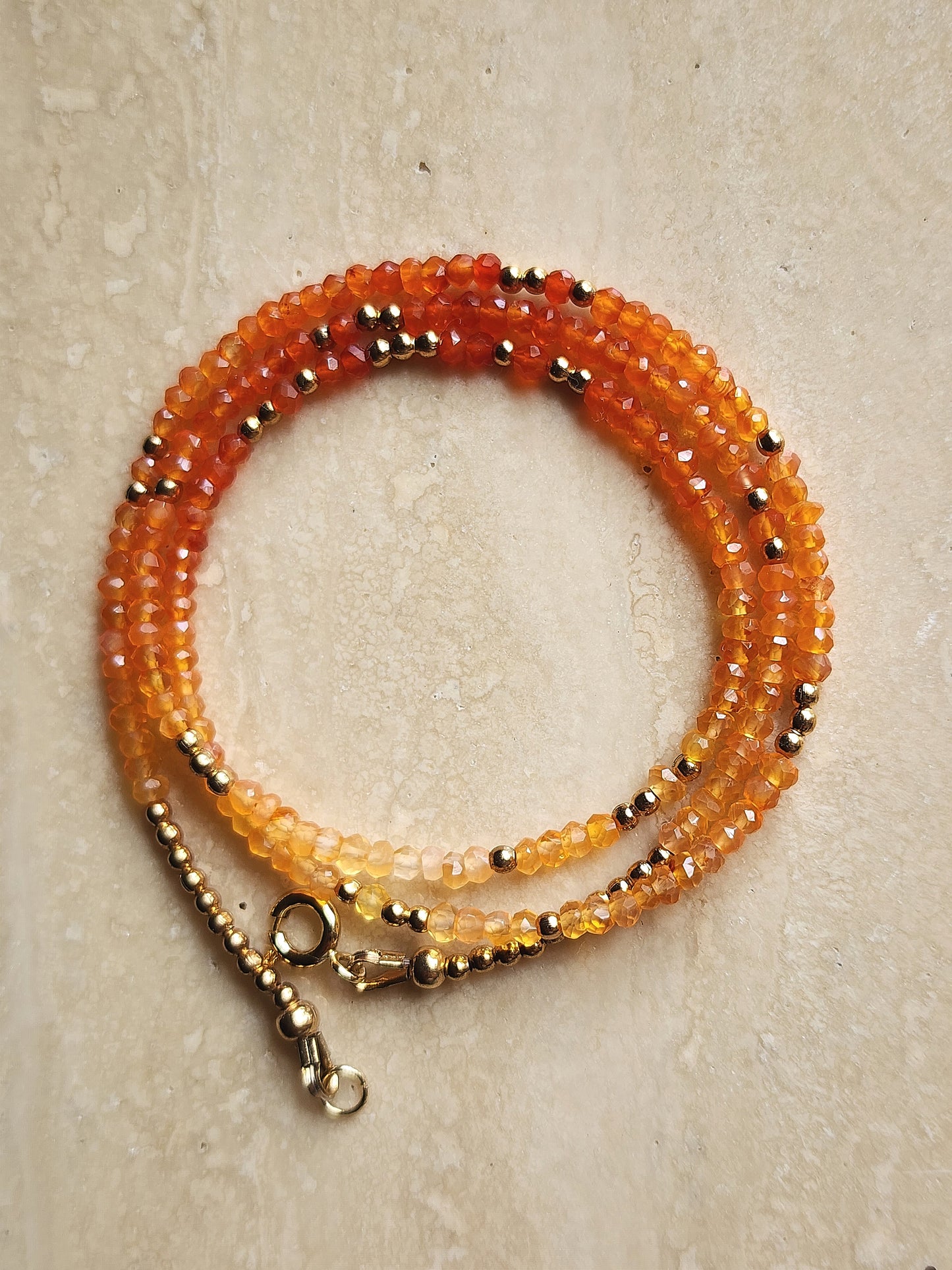 Carnelian Stacking Necklace