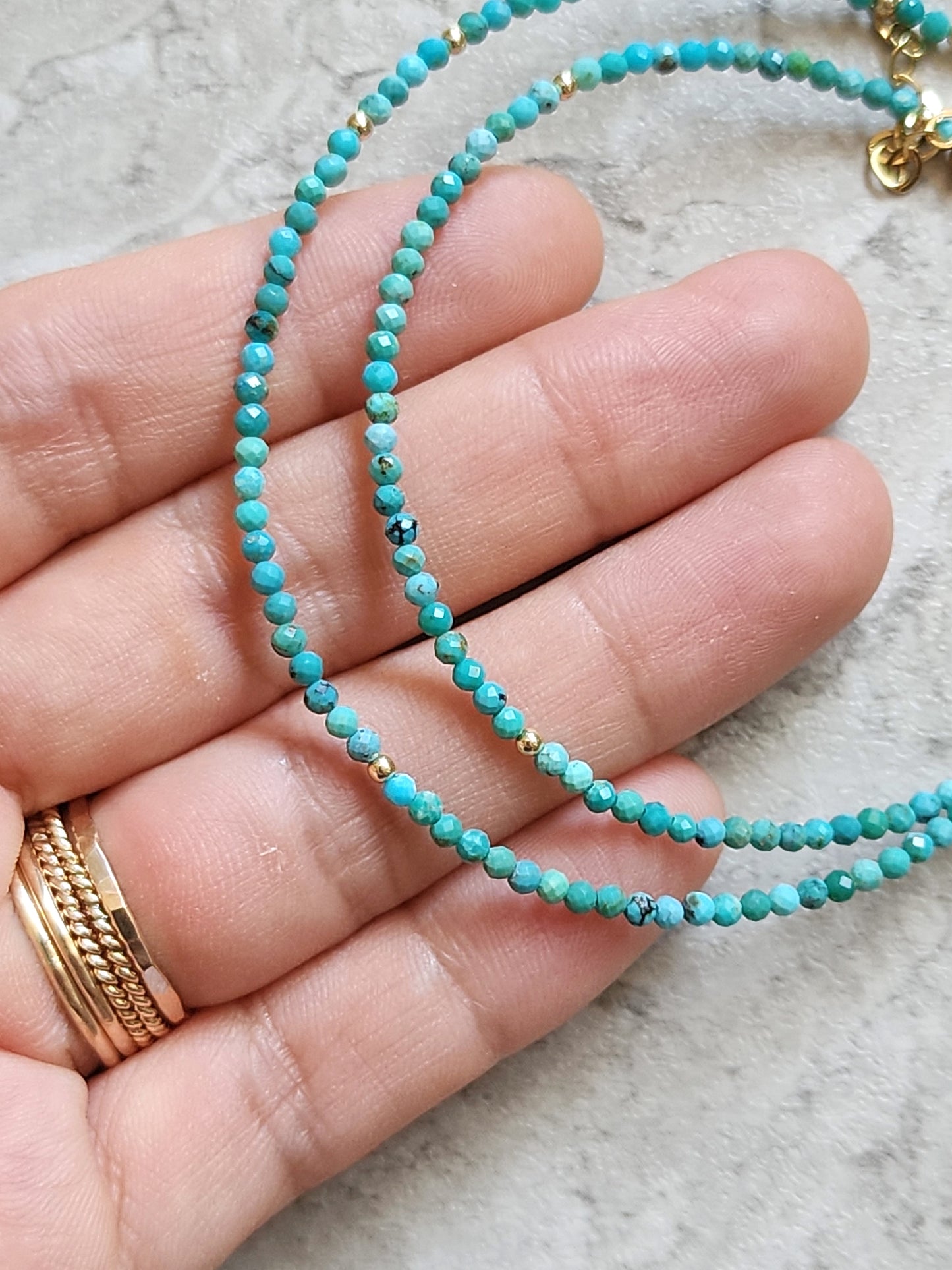 Turquoise Stacking Necklace