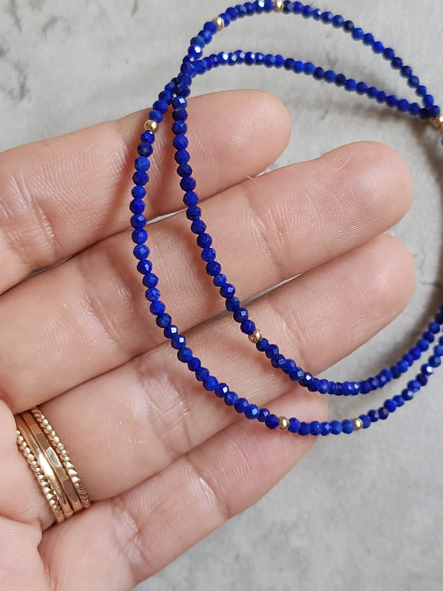 Lapis Lazuli Stacking Necklace