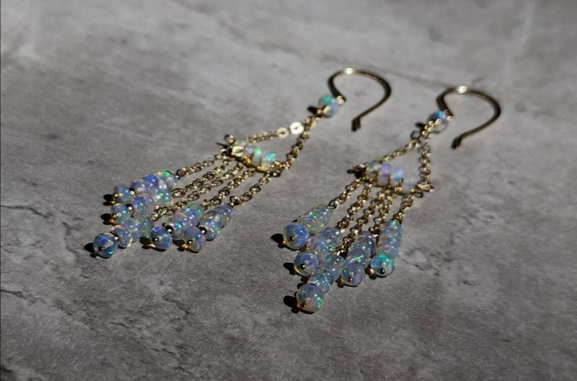 Opal Chandelier Earrings