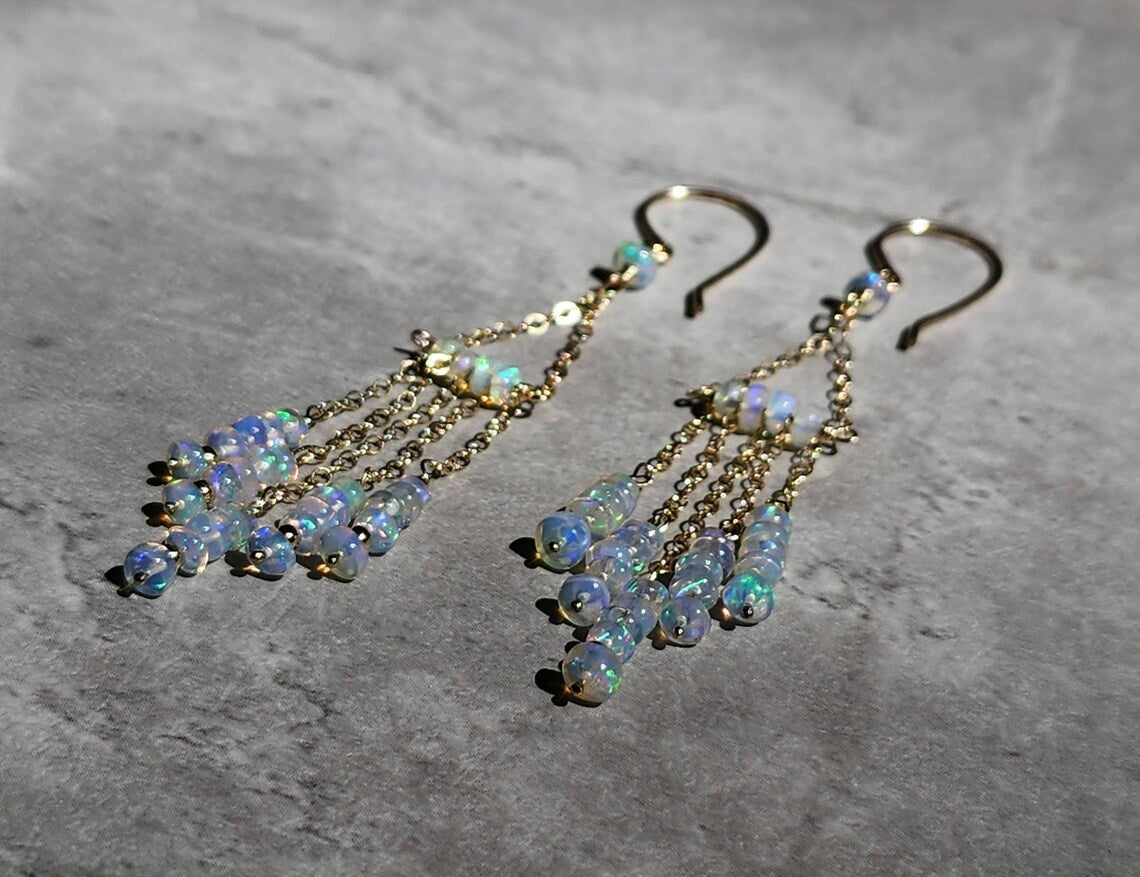 Opal Chandelier Earrings