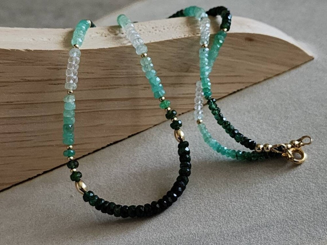 Ombre Emerald Necklace