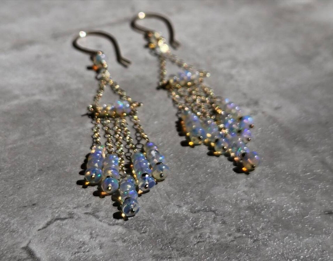 Opal Chandelier Earrings