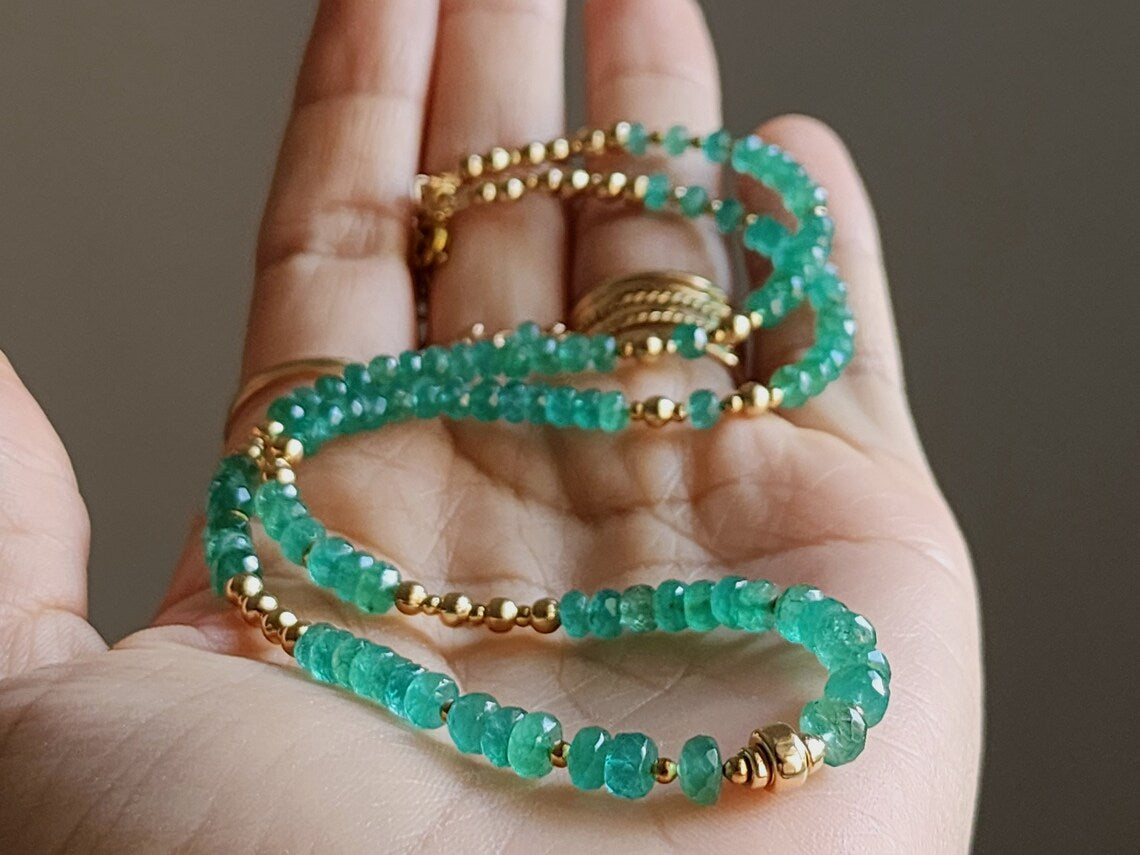 Emerald Layering Necklace