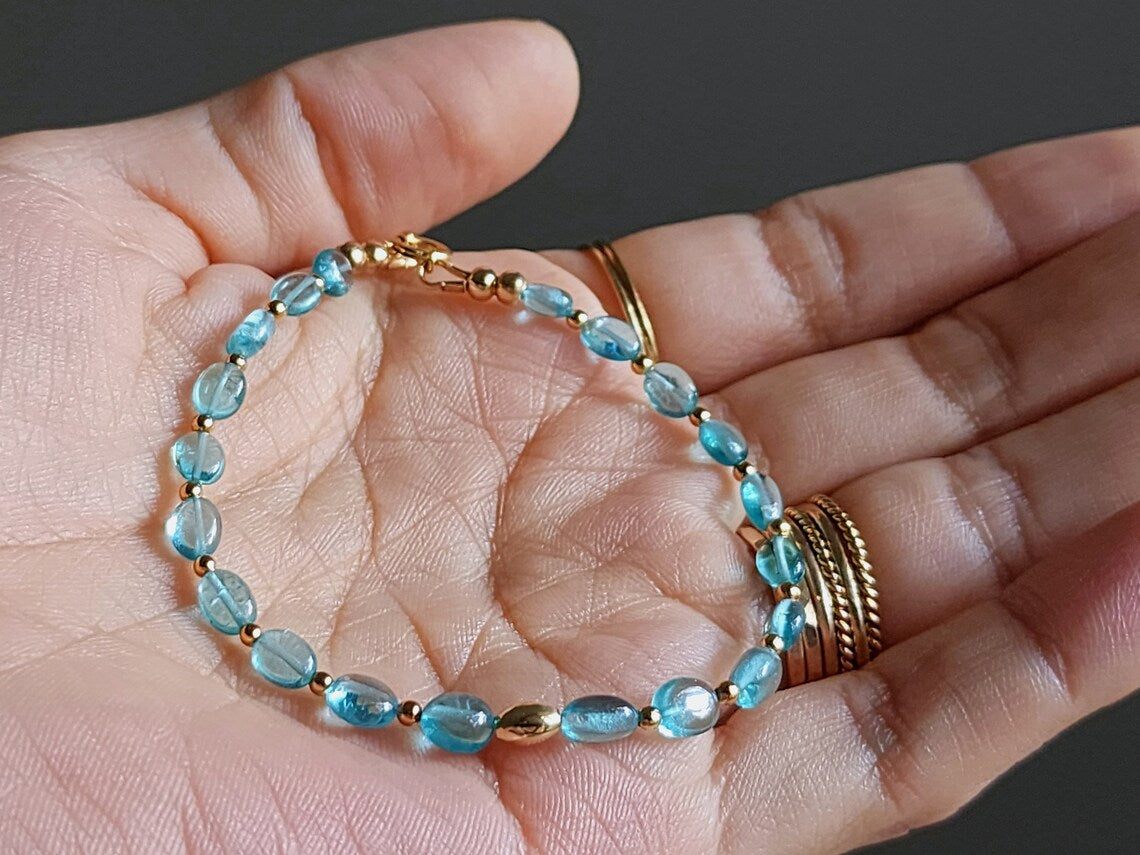 Sky Blue Apatite Bracelet