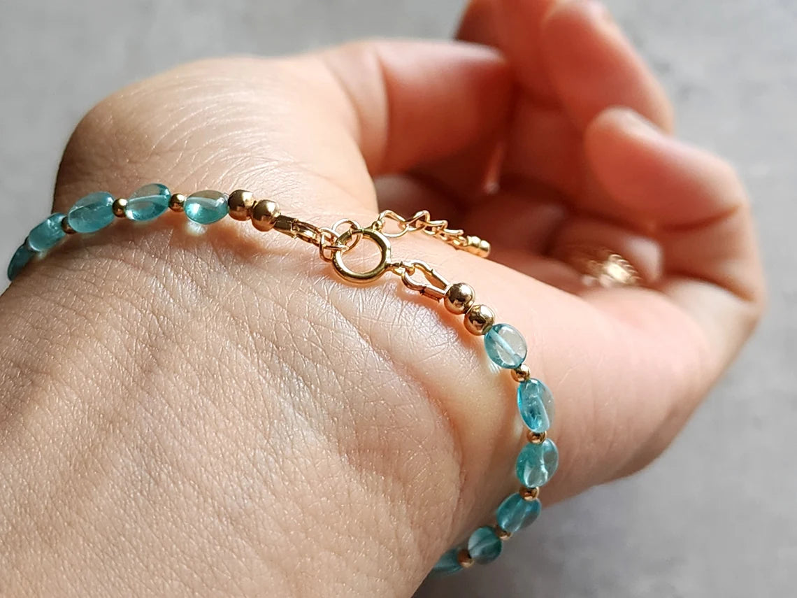 Sky Blue Apatite Bracelet