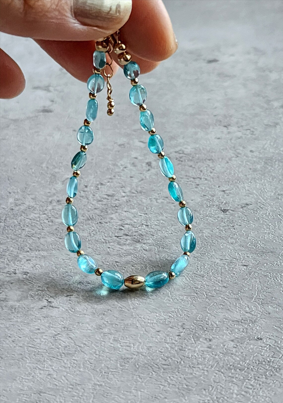 Sky Blue Apatite Bracelet