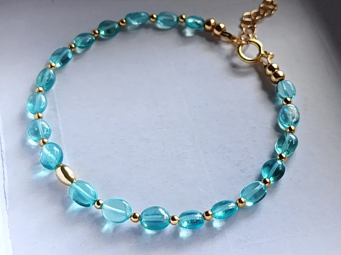 Sky Blue Apatite Bracelet