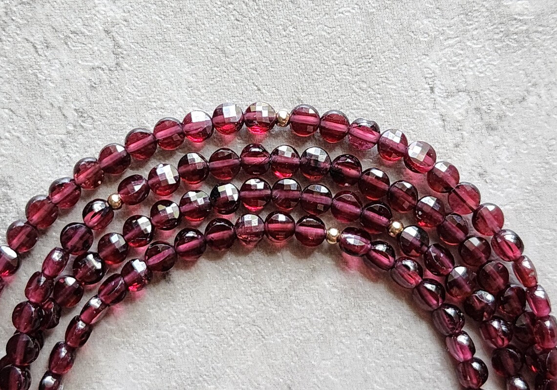 Red Garnet Wrap Bracelet