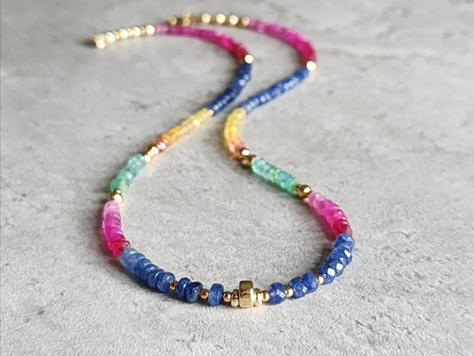 Multicolour Sapphire Necklace