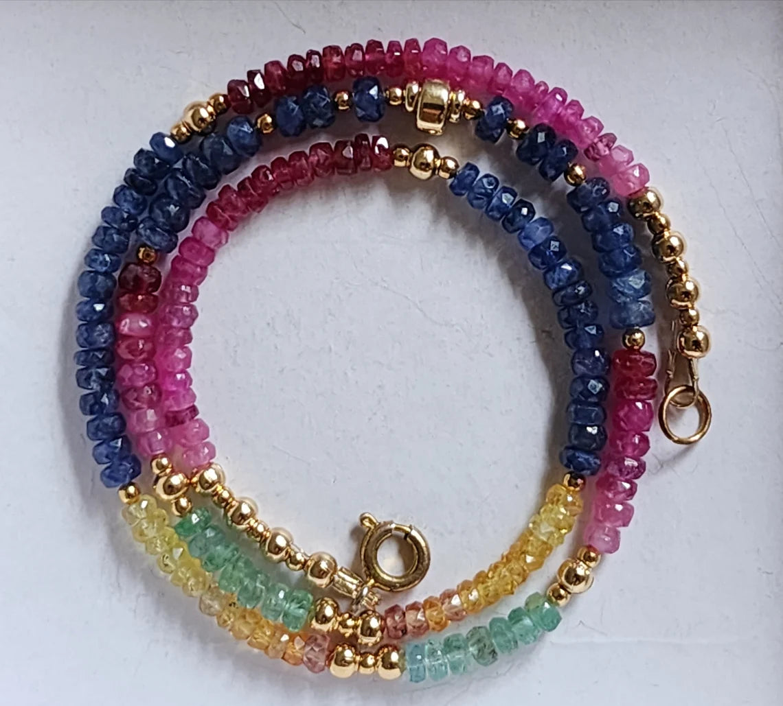 Multicolour Sapphire Necklace