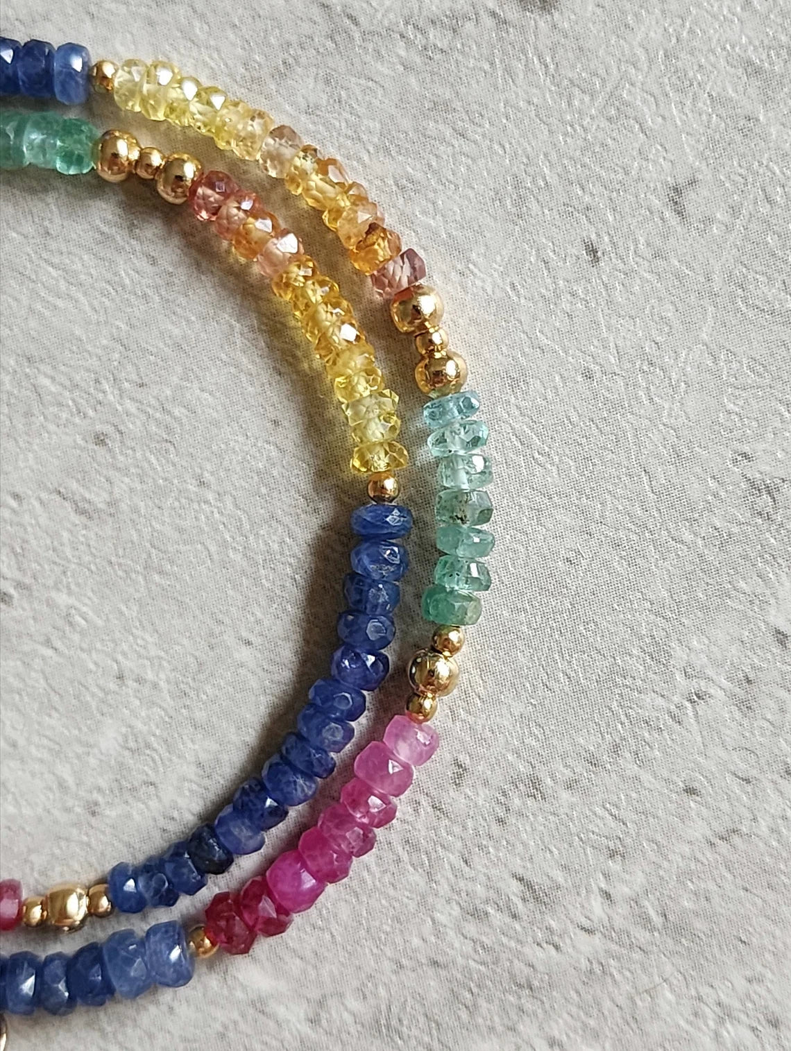 Multicolour Sapphire Necklace