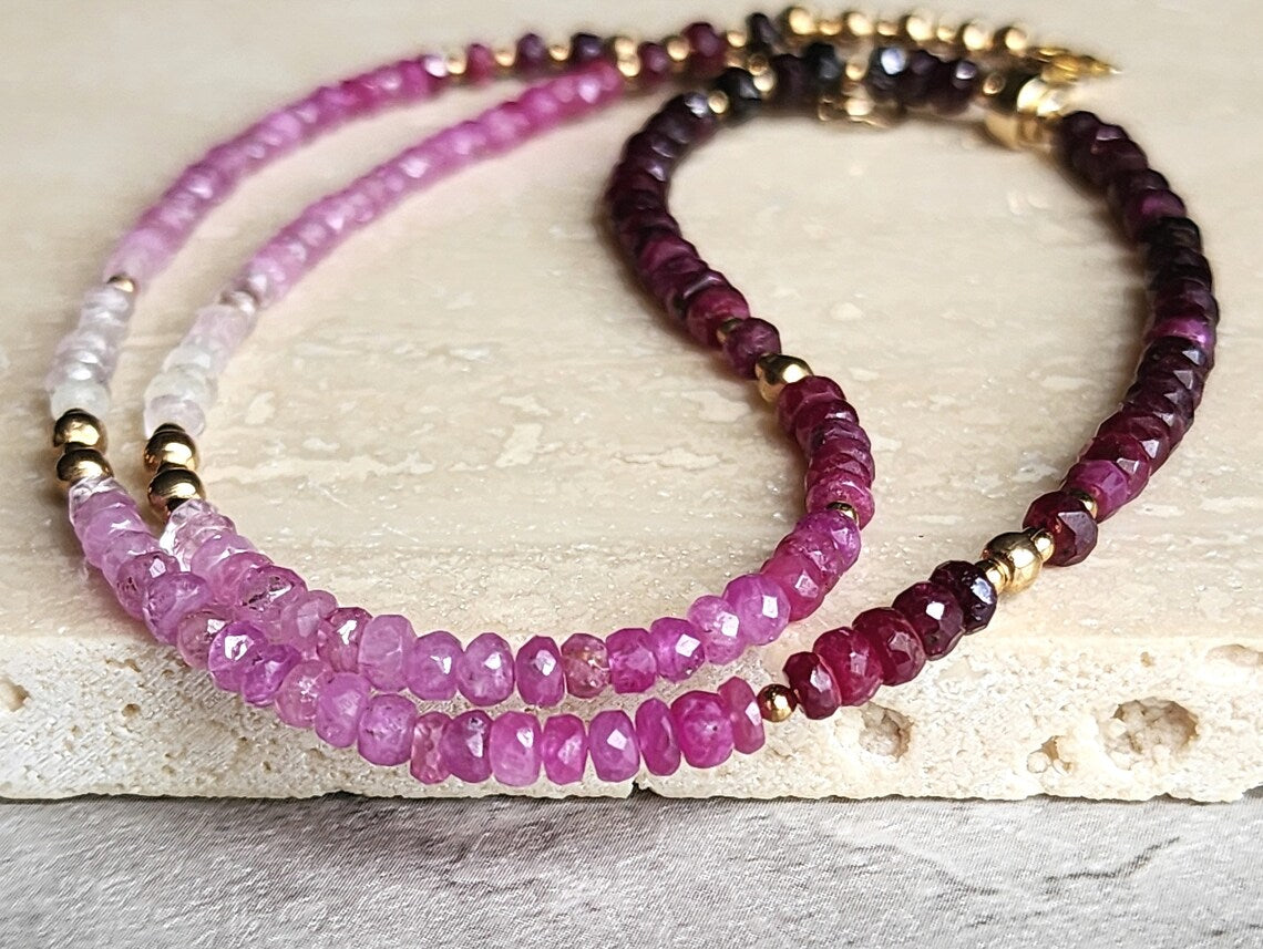 Ombre Ruby Necklace