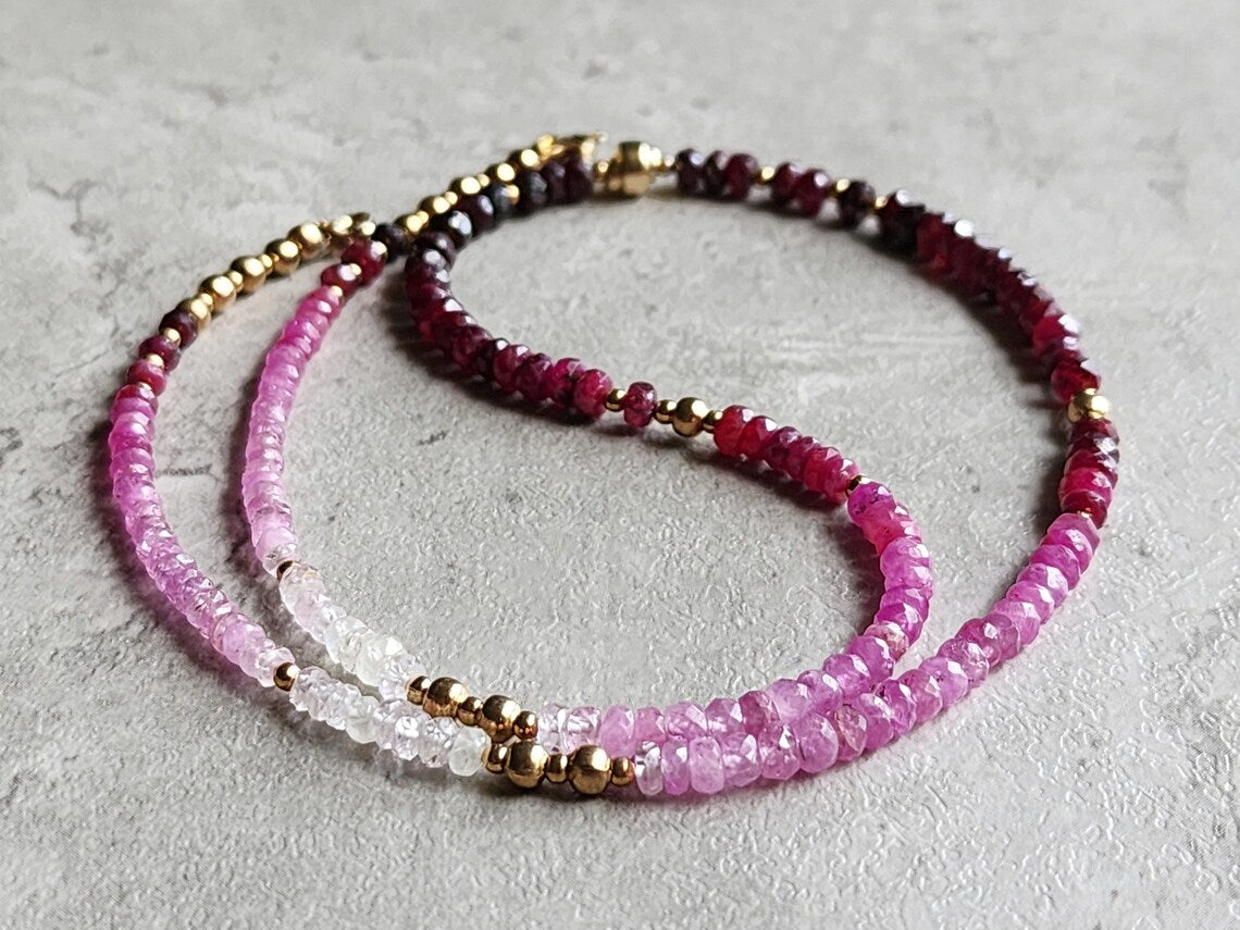 Ombre Ruby Necklace