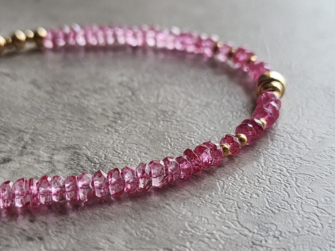 Pink Topaz Quartz Necklace