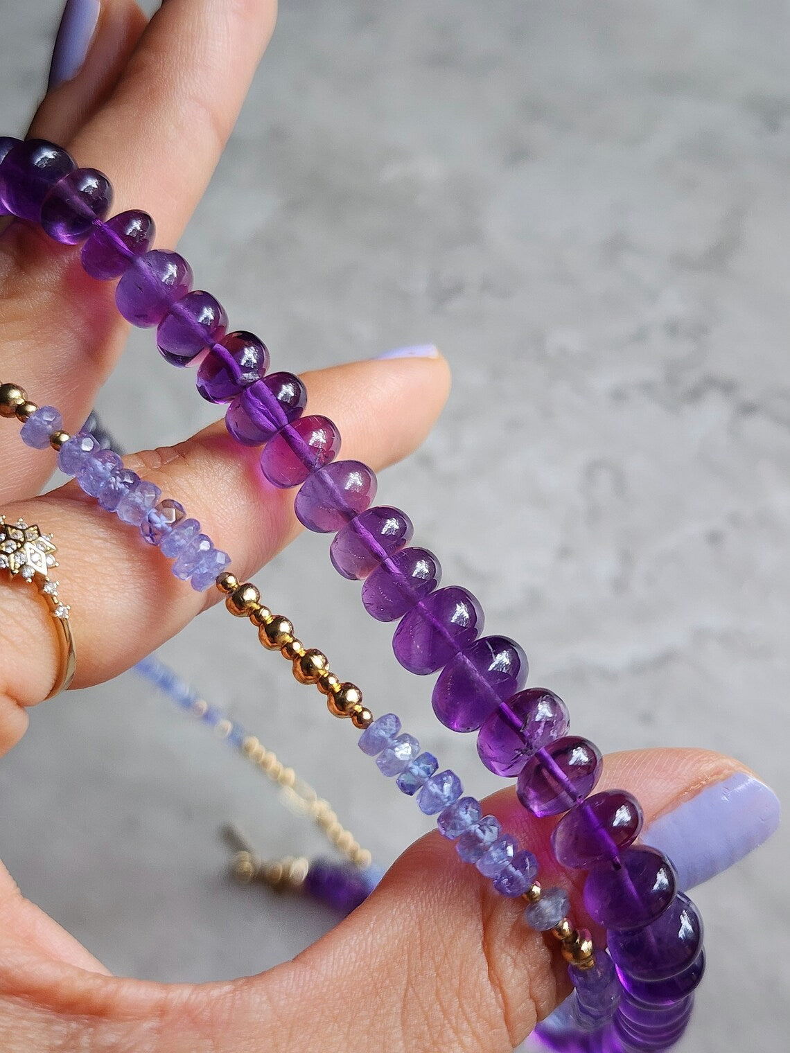 Amethyst Statement Necklace