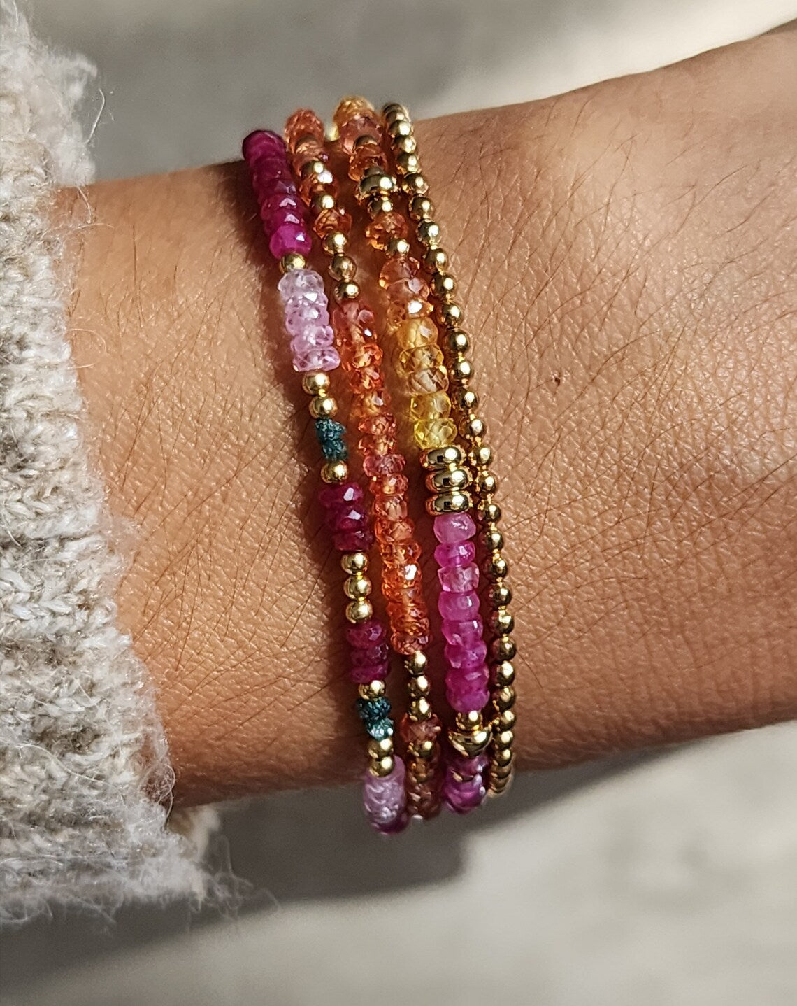 Rainbow Sapphire Bracelet