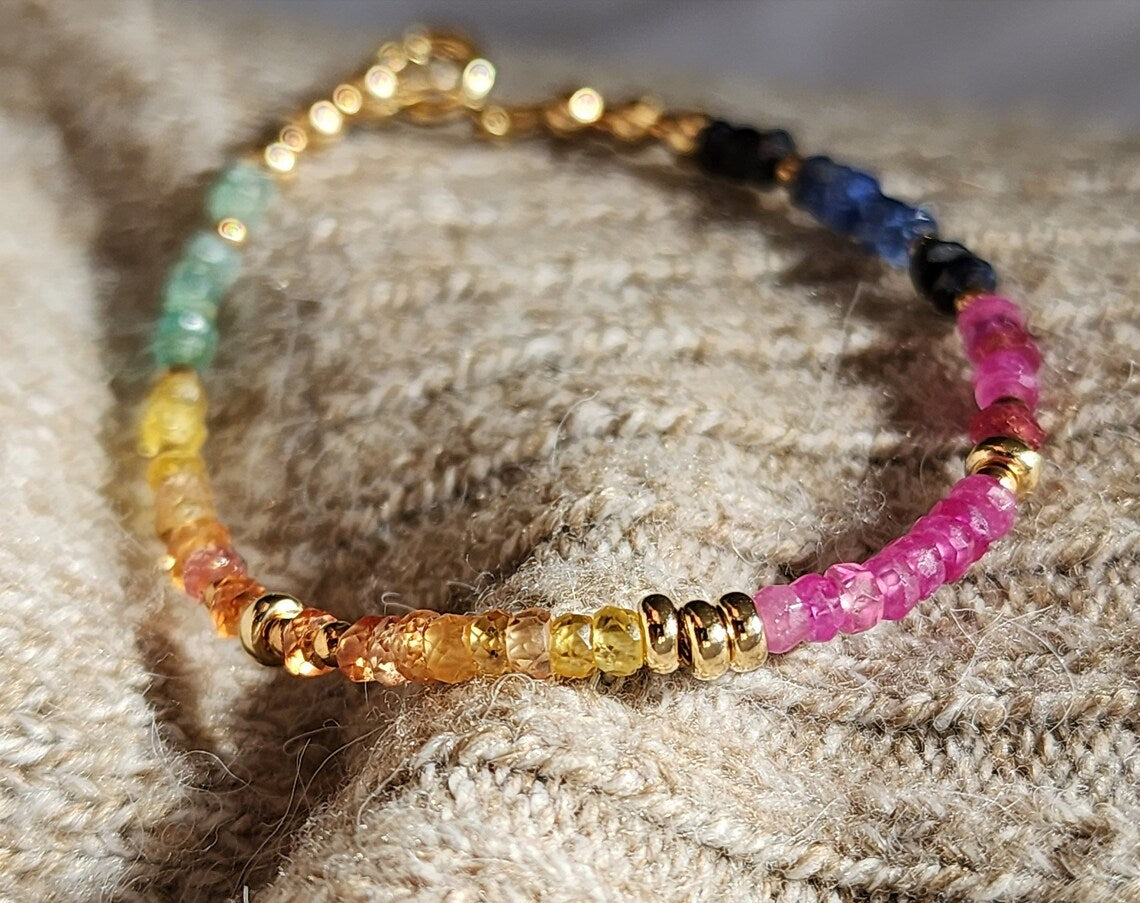 Rainbow Sapphire Bracelet