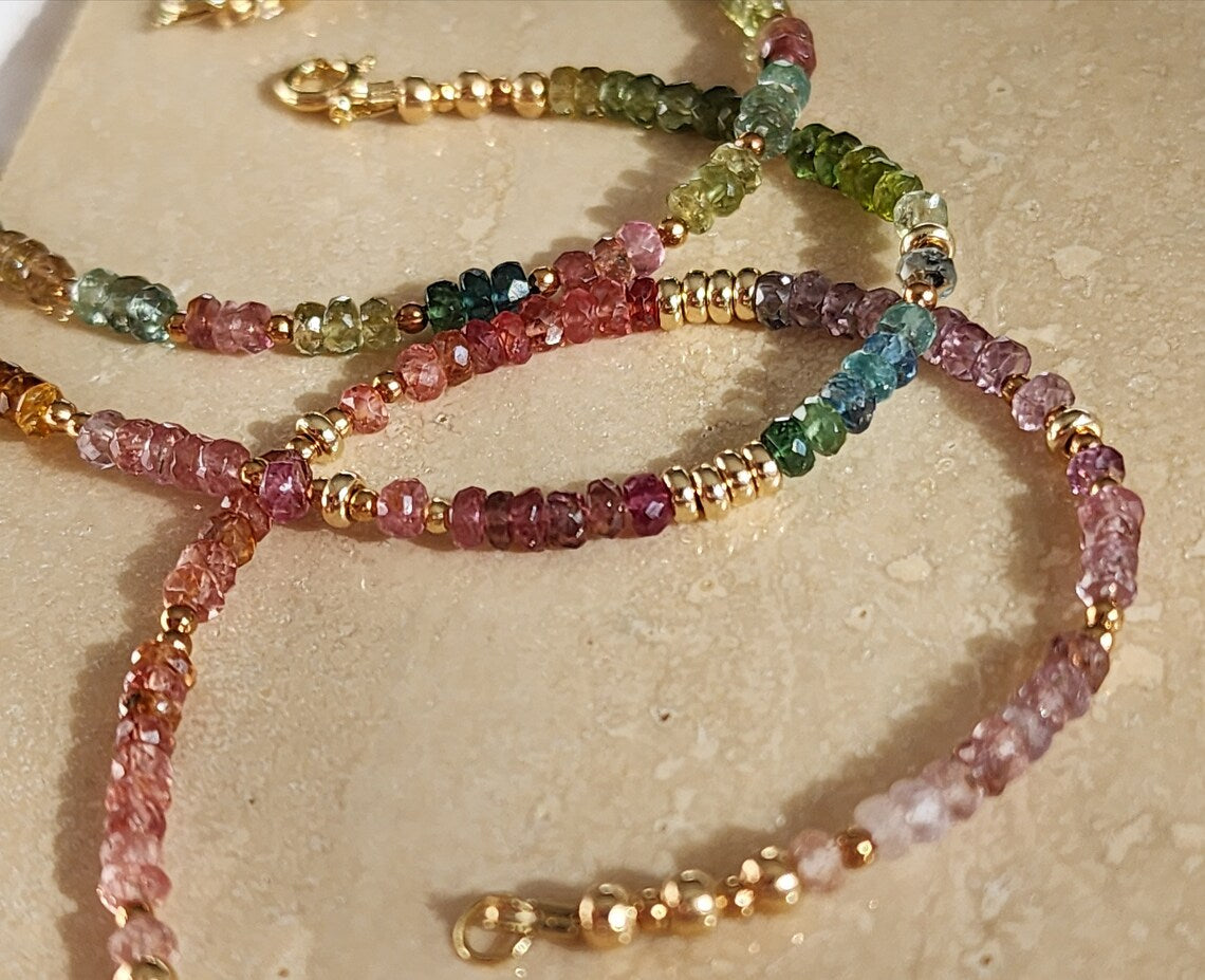 Rainbow Tourmaline Bracelet