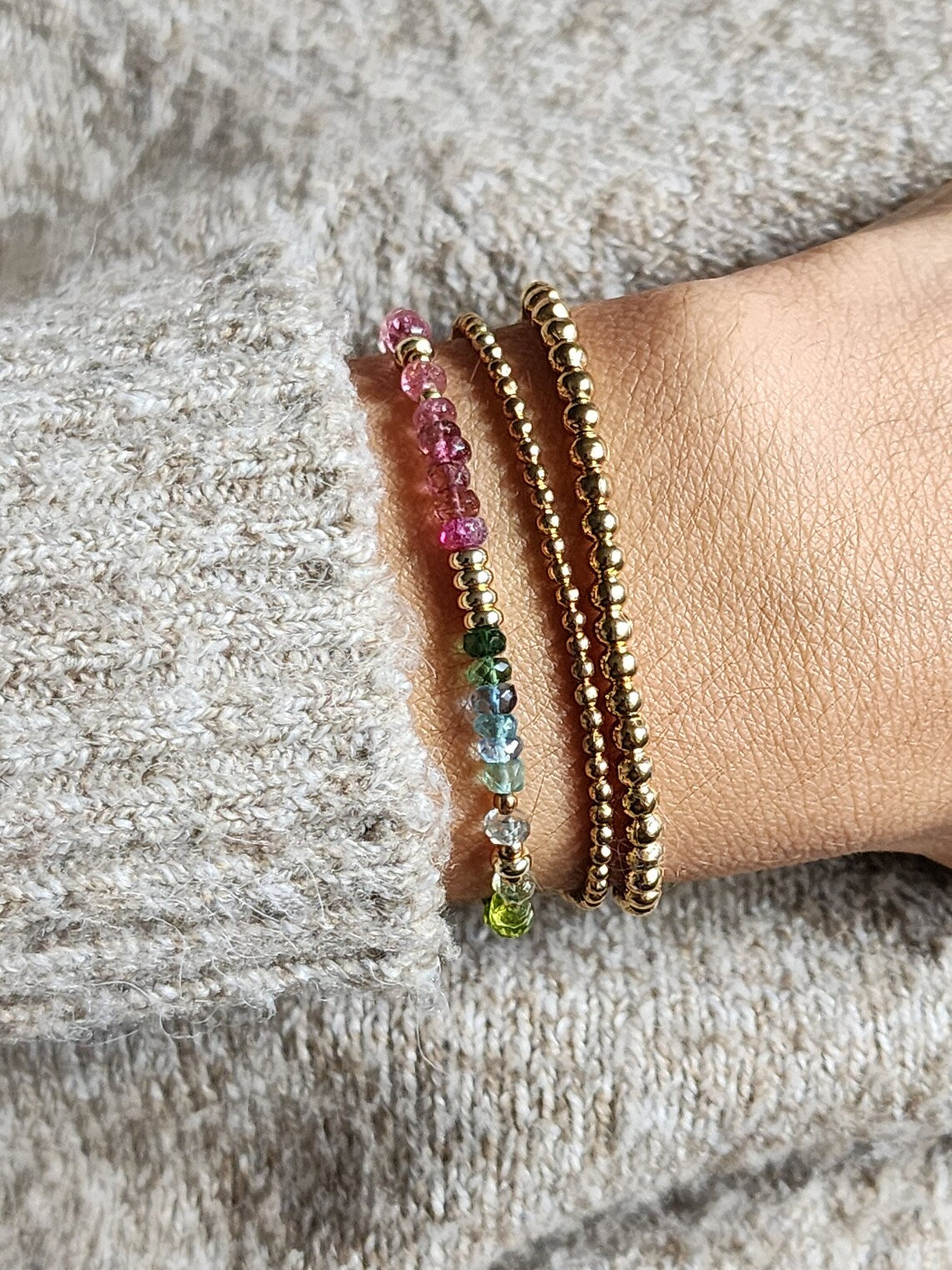 Rainbow Tourmaline Bracelet