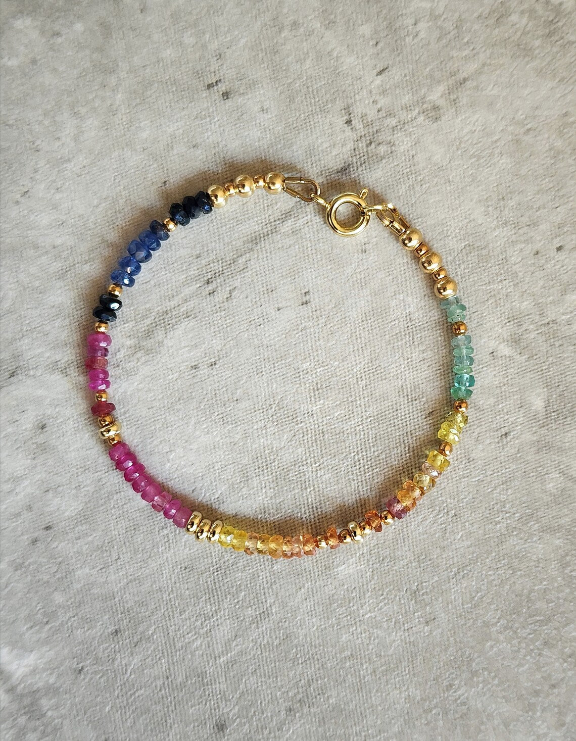 Rainbow Sapphire Bracelet