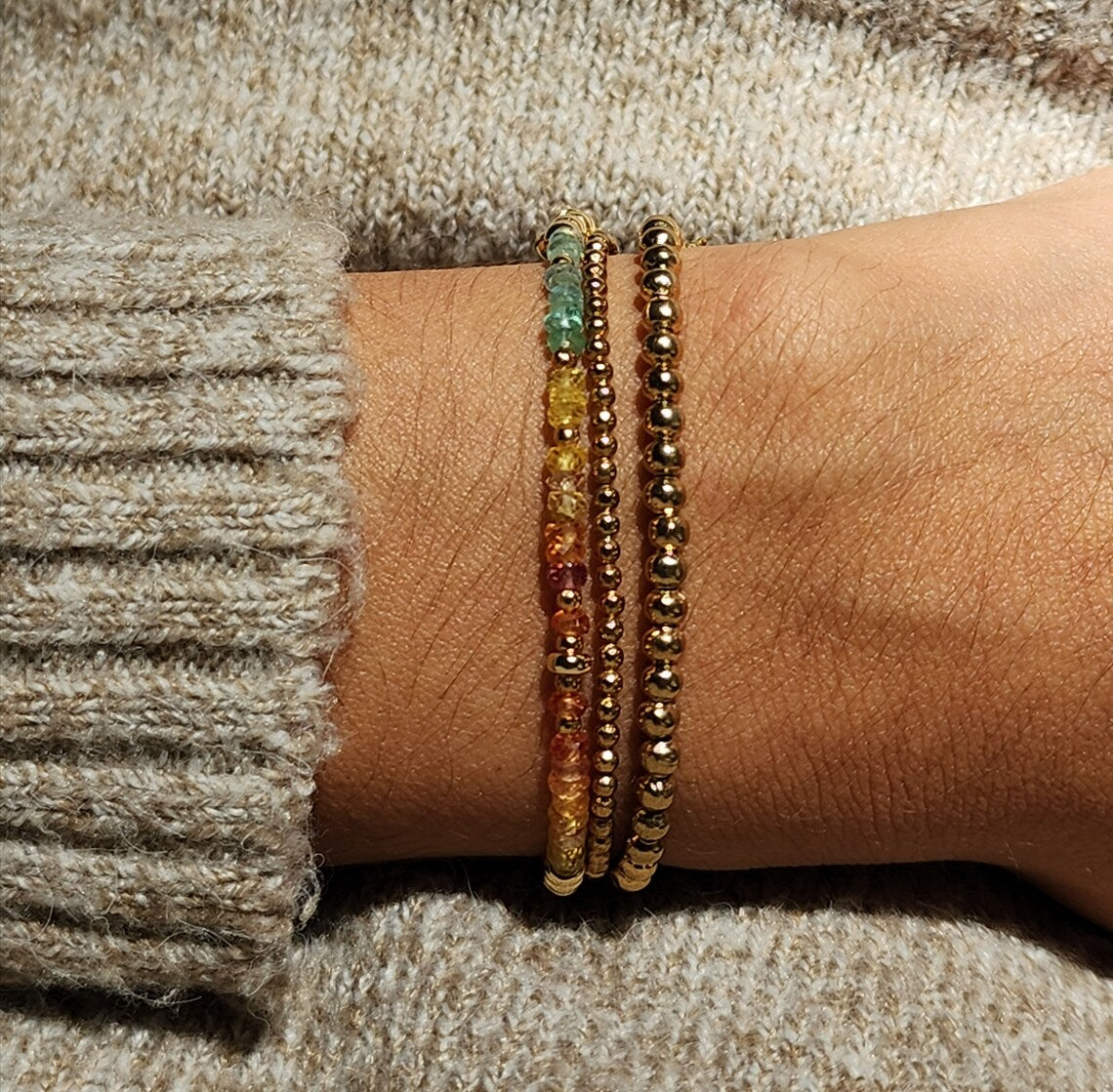 Rainbow Sapphire Bracelet