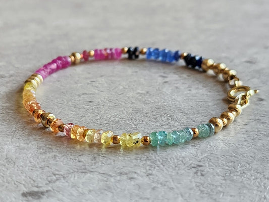 Rainbow Sapphire Bracelet