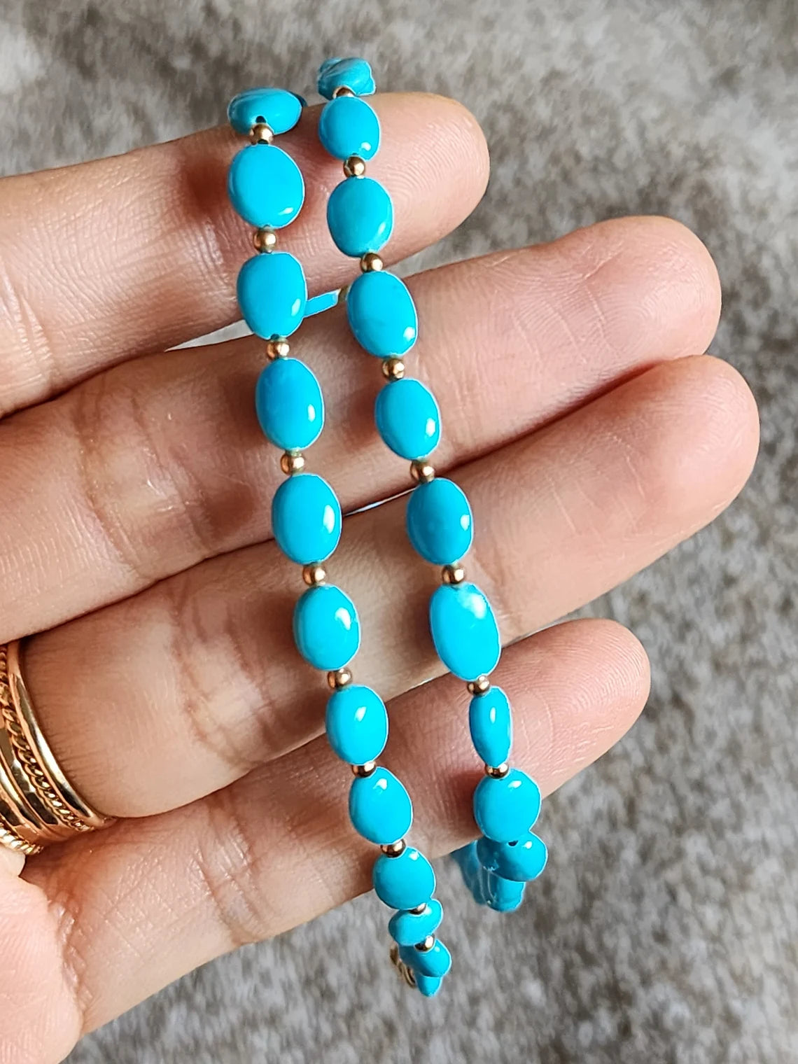 Sleeping Beauty Turquoise Nugget Necklace