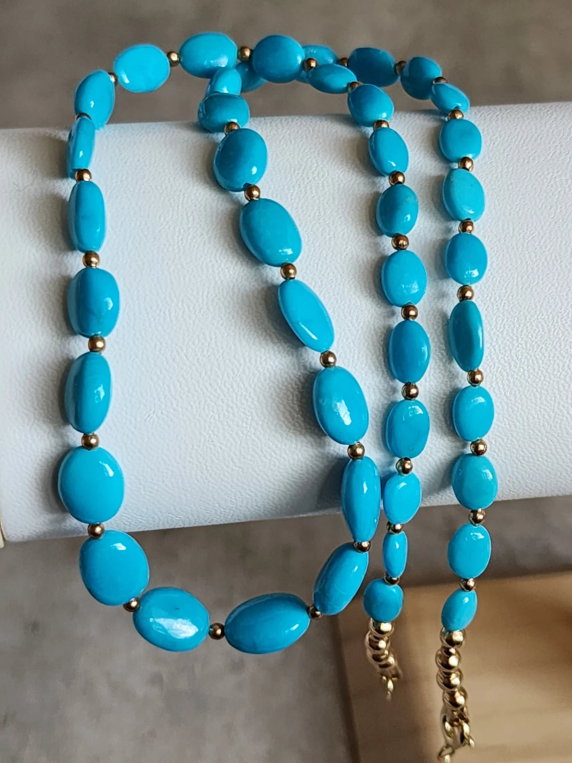 Sleeping Beauty Turquoise Nugget Necklace