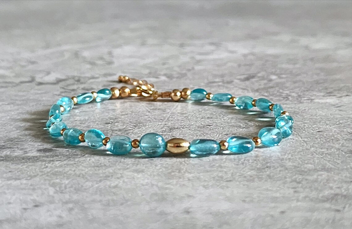 Sky Blue Apatite Bracelet