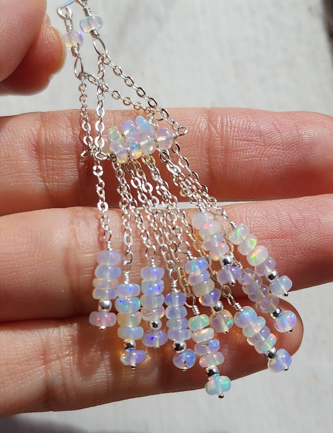 Opal Chandelier Earrings