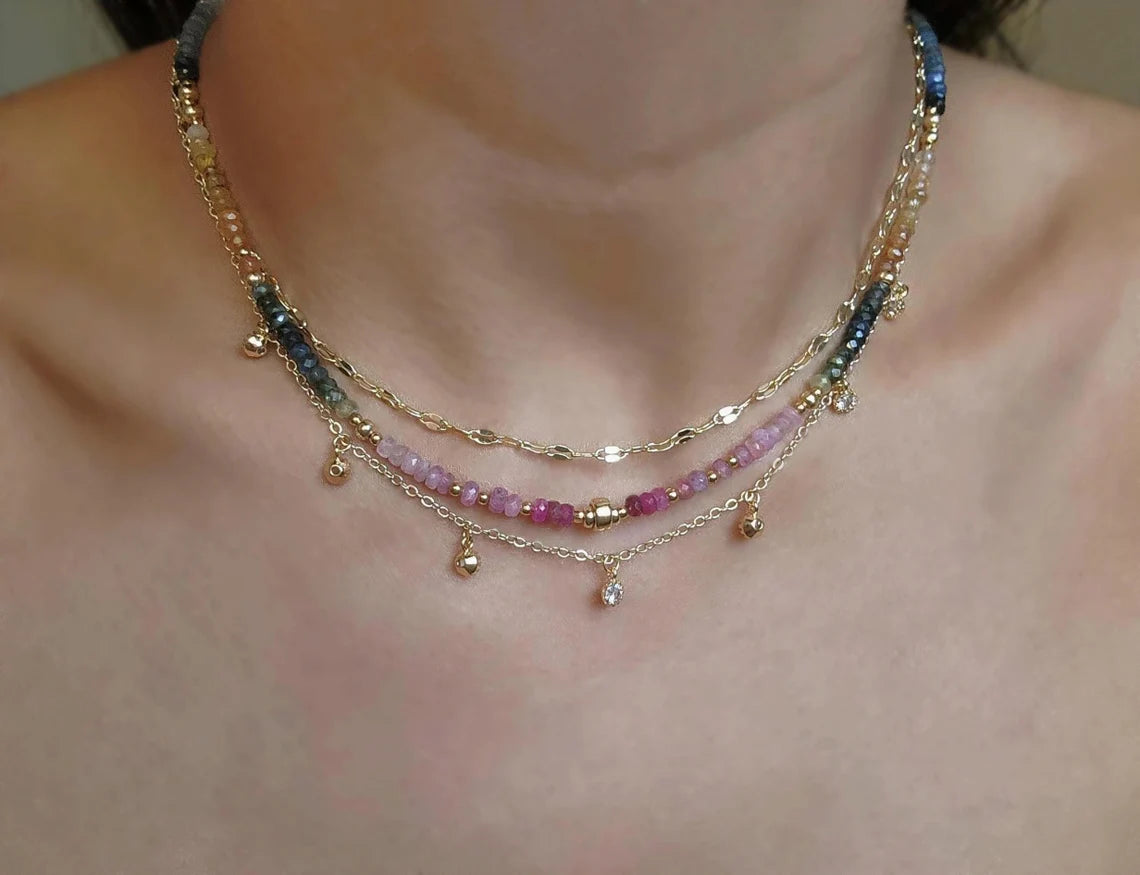 Multisapphire Necklace