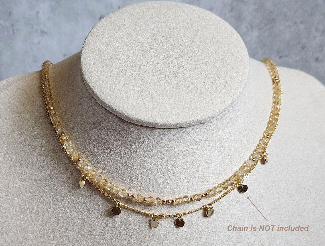 Citrine Stacking Necklace