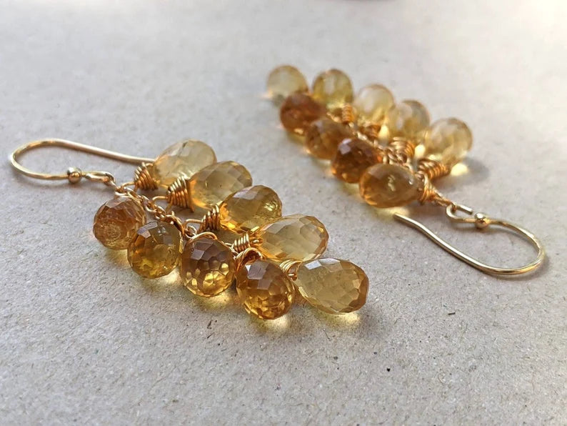 Citrine Cascade Earrings